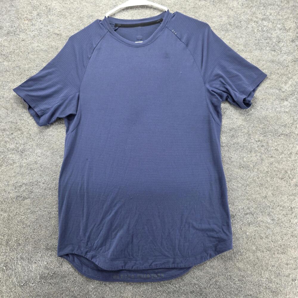 Lululemon T-Shirt Womens M Blue Crew Neck Pullover Better Everyday Athletic